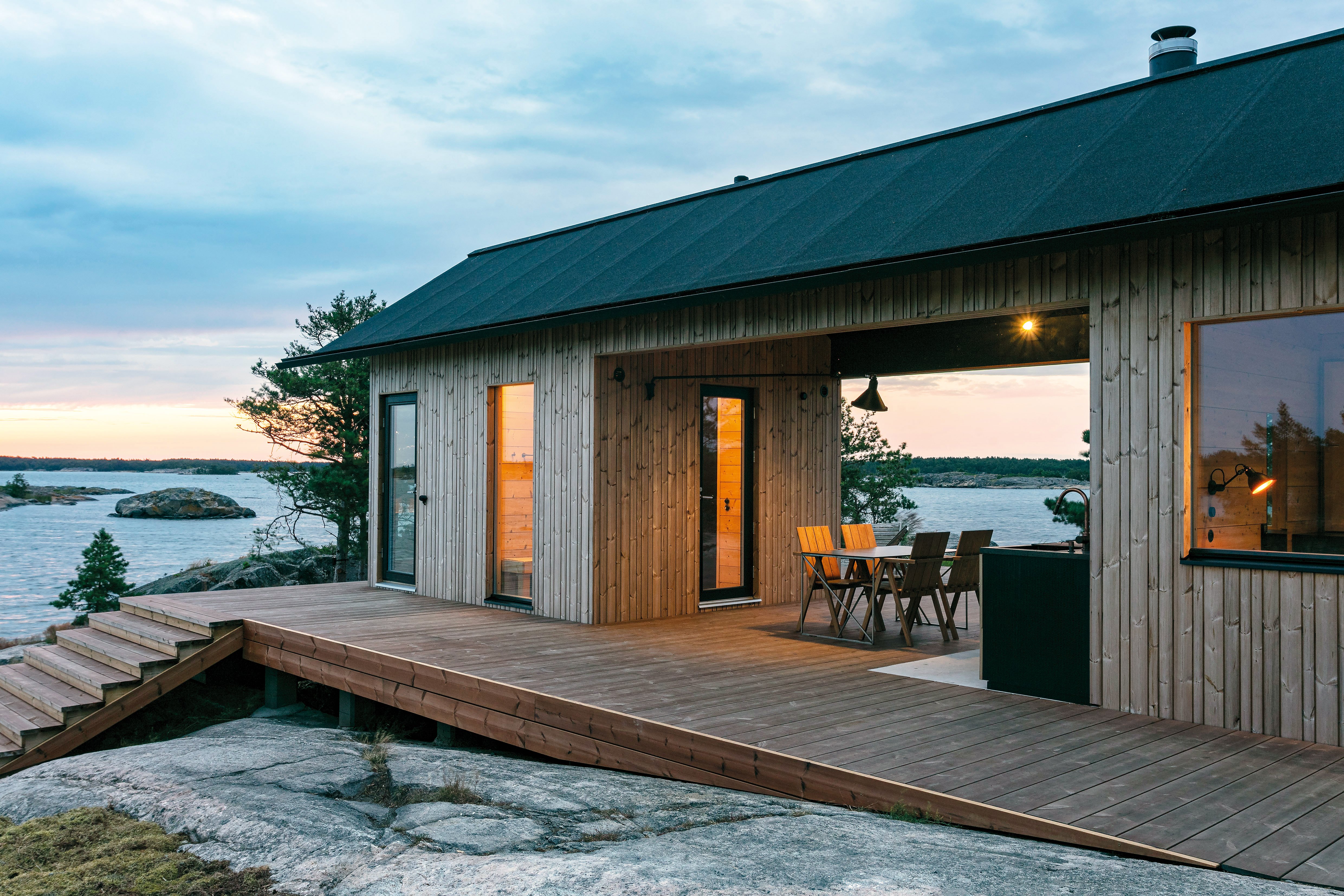 Project Ö_Archipelago_cabin_Thermowood facade_and_decking